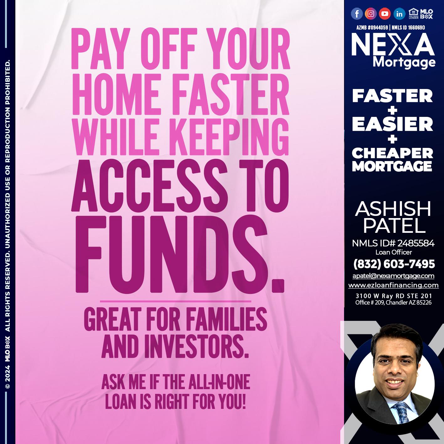 PAY OFF YOUR - Ashish Patel -Loan Officer