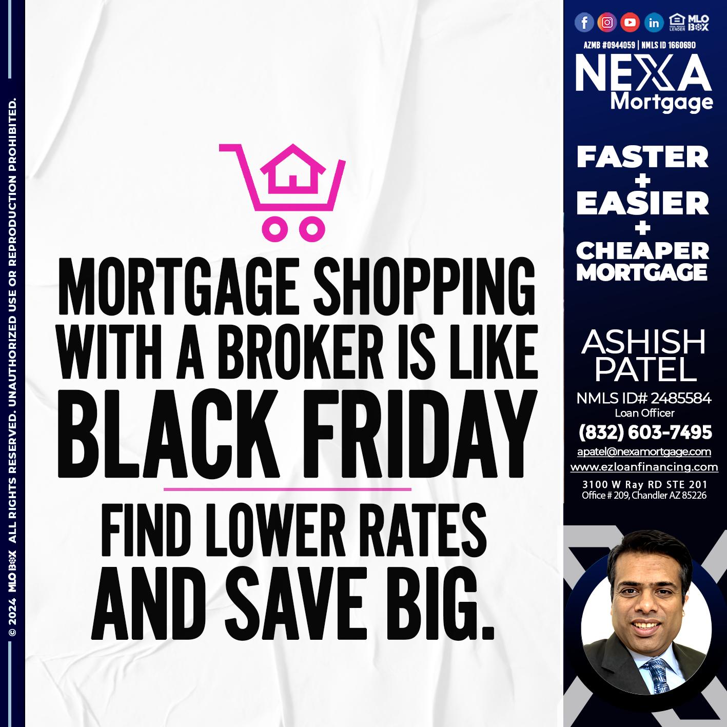 MORTGAGE SHOPPING - Ashish Patel -Loan Officer