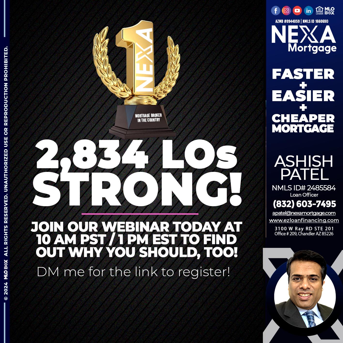 2834 LOs WHY NEXA - Ashish Patel -Loan Officer