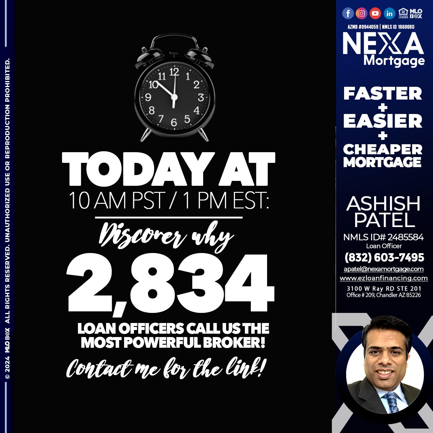 TODAY WHY NEXA - Ashish Patel -Loan Officer