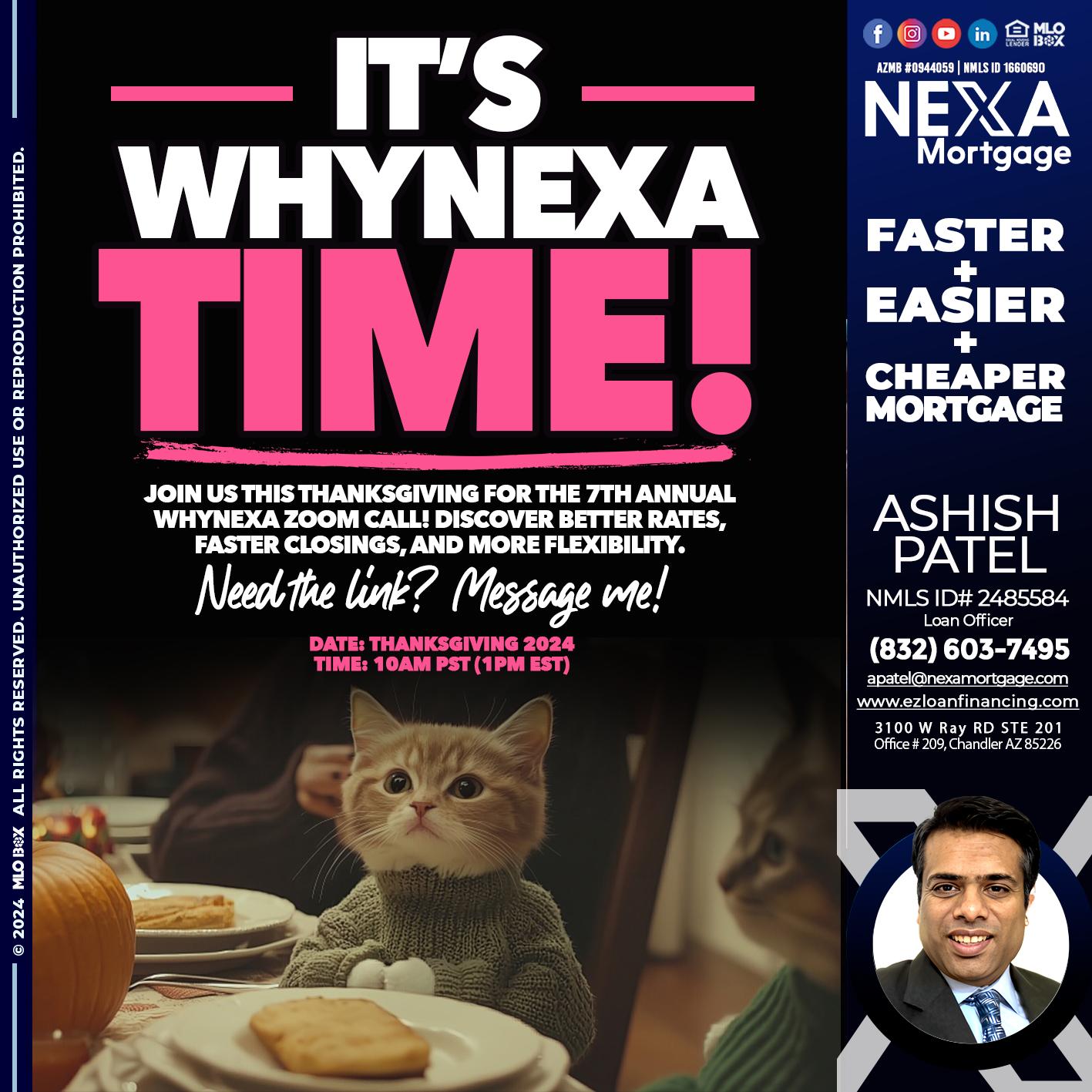 ITS WHY NEXA TIME - Ashish Patel -Loan Officer