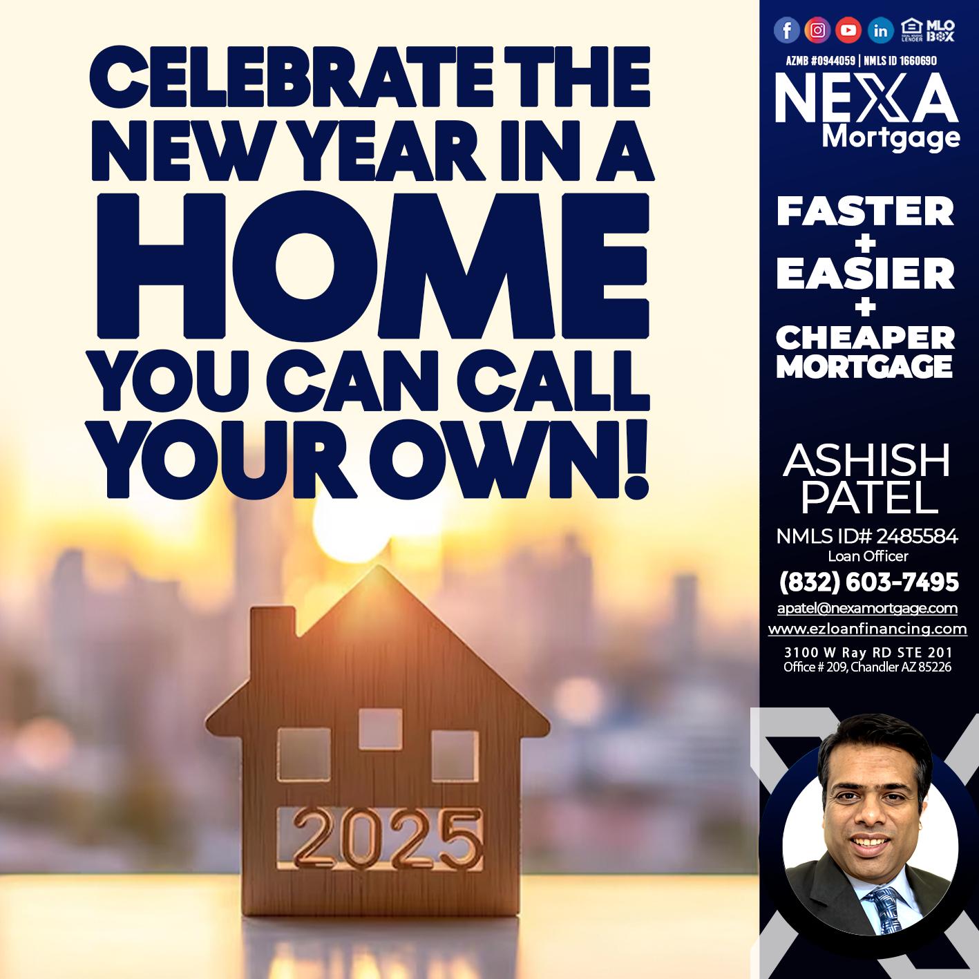 CELEBRATE THE NEW YEAR - Ashish Patel -Loan Officer