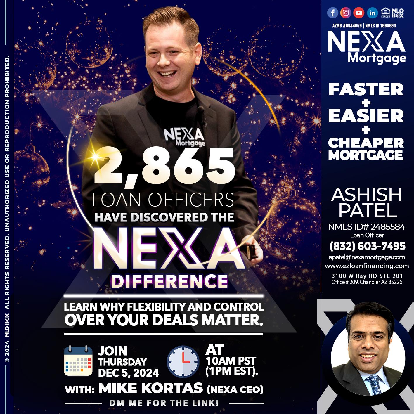 2,865 LOAN OFFICERS - Ashish Patel -Loan Officer