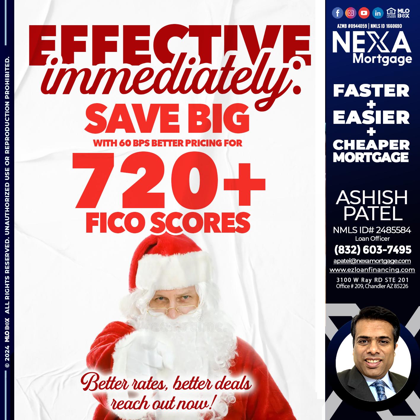 EFECTIVE IMMEDIATELY - Ashish Patel -Loan Officer