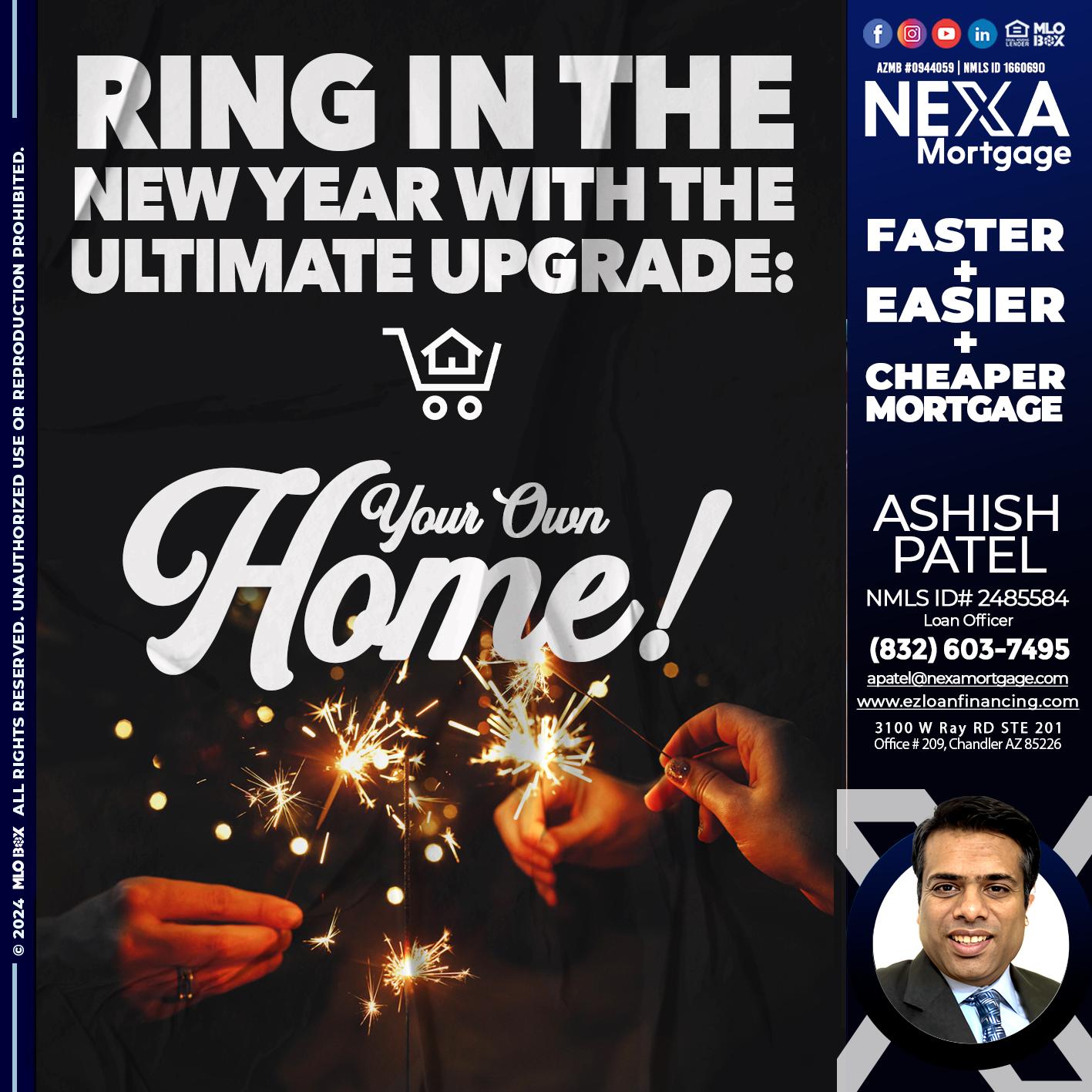 RING IN THE NEW - Ashish Patel -Loan Officer