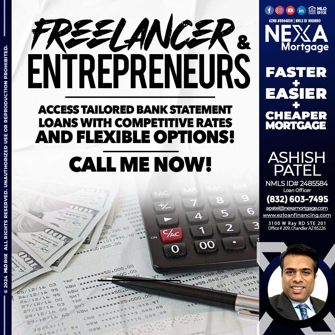 freelancer - Ashish Patel -Loan Officer