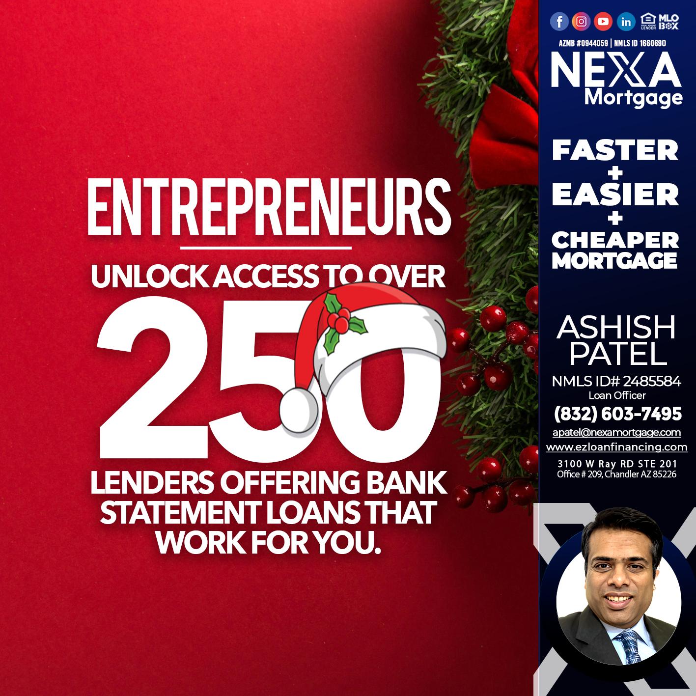 ENTREPRENEURS - Ashish Patel -Loan Officer