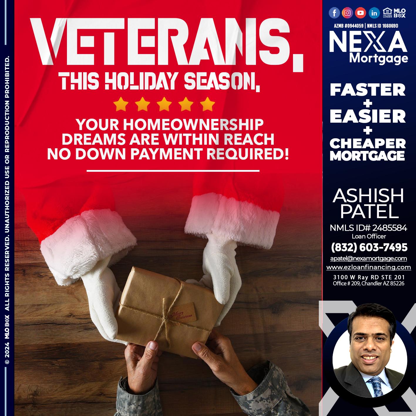 VETERANS - Ashish Patel -Loan Officer