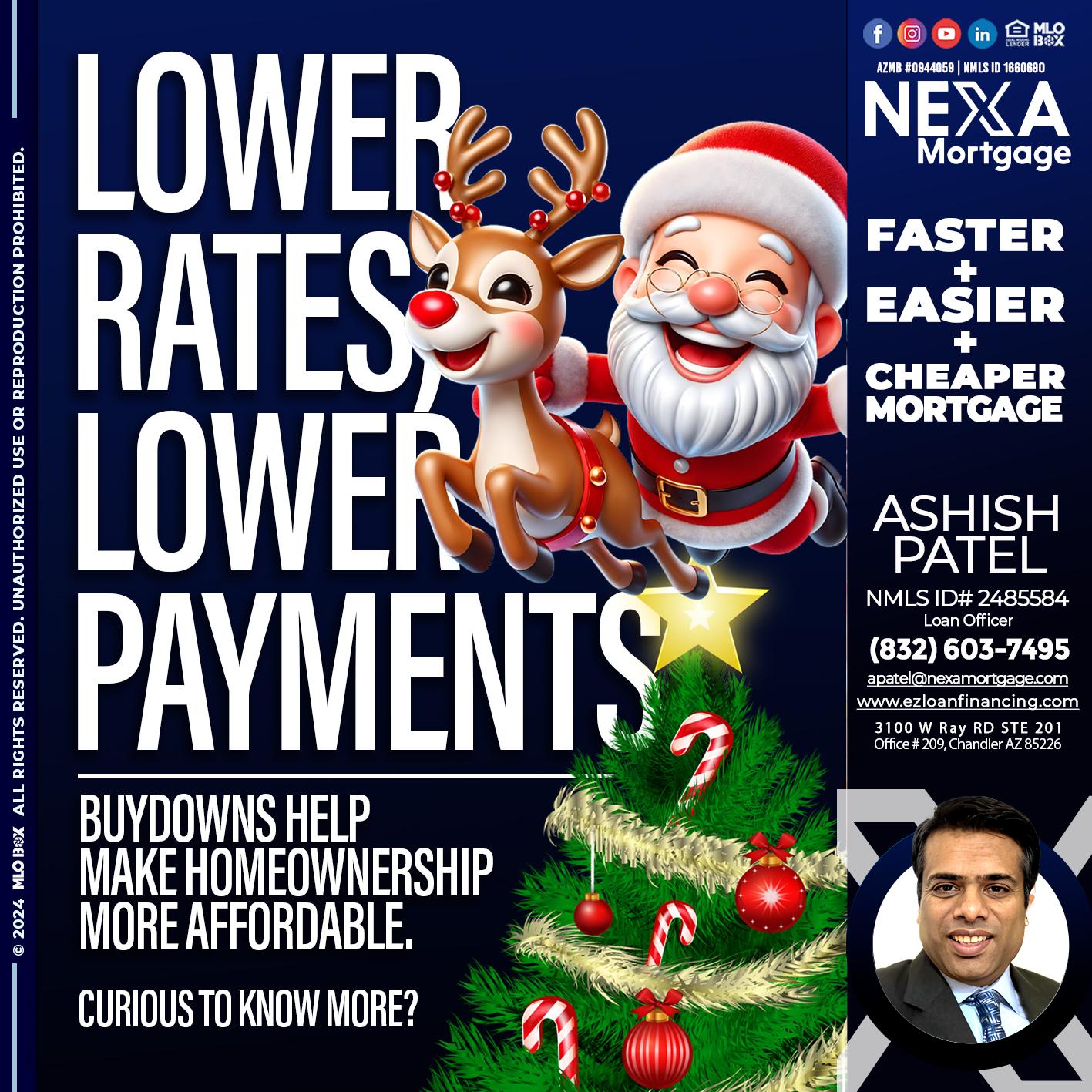 lower rates - Ashish Patel -Loan Officer