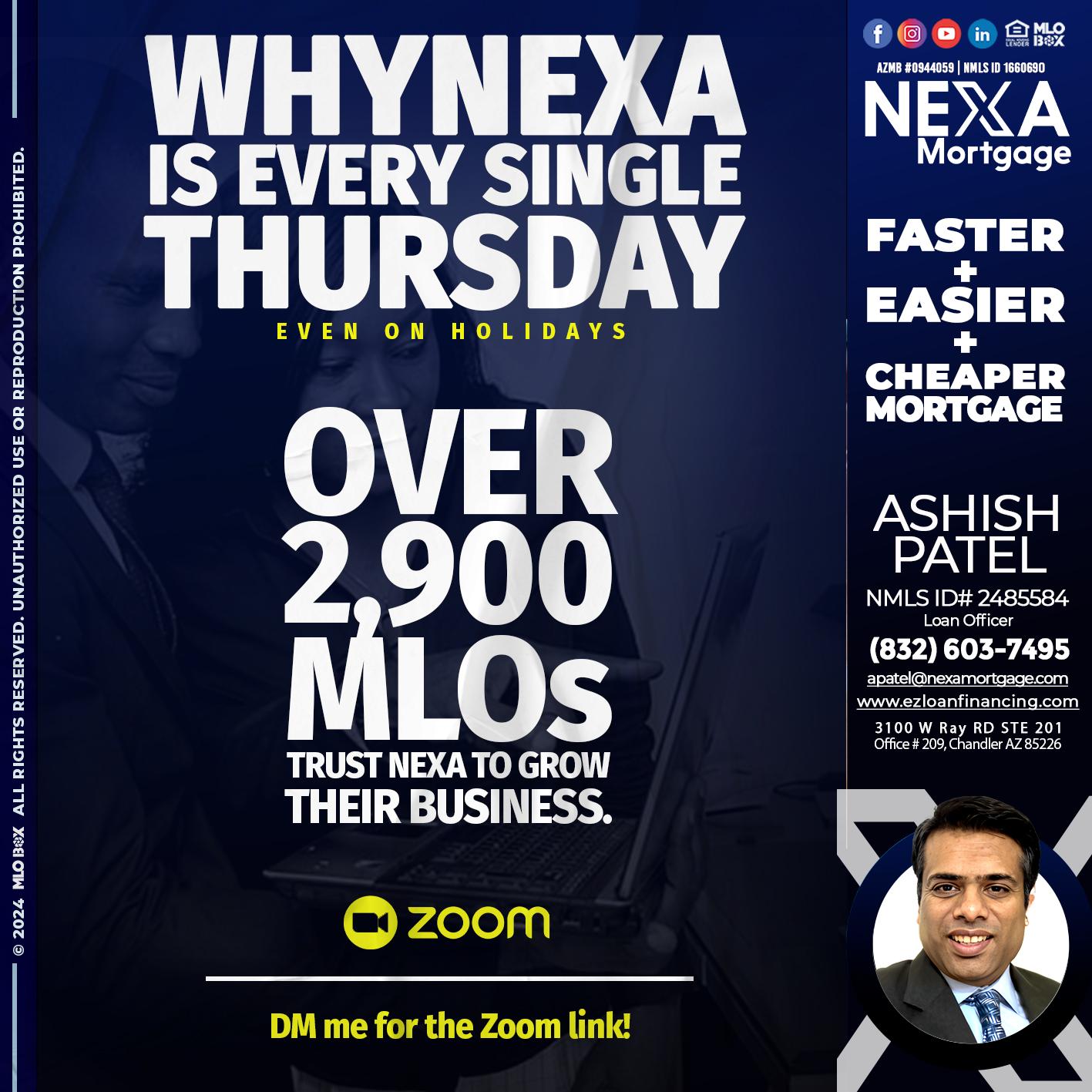 why nexa - Ashish Patel -Loan Officer
