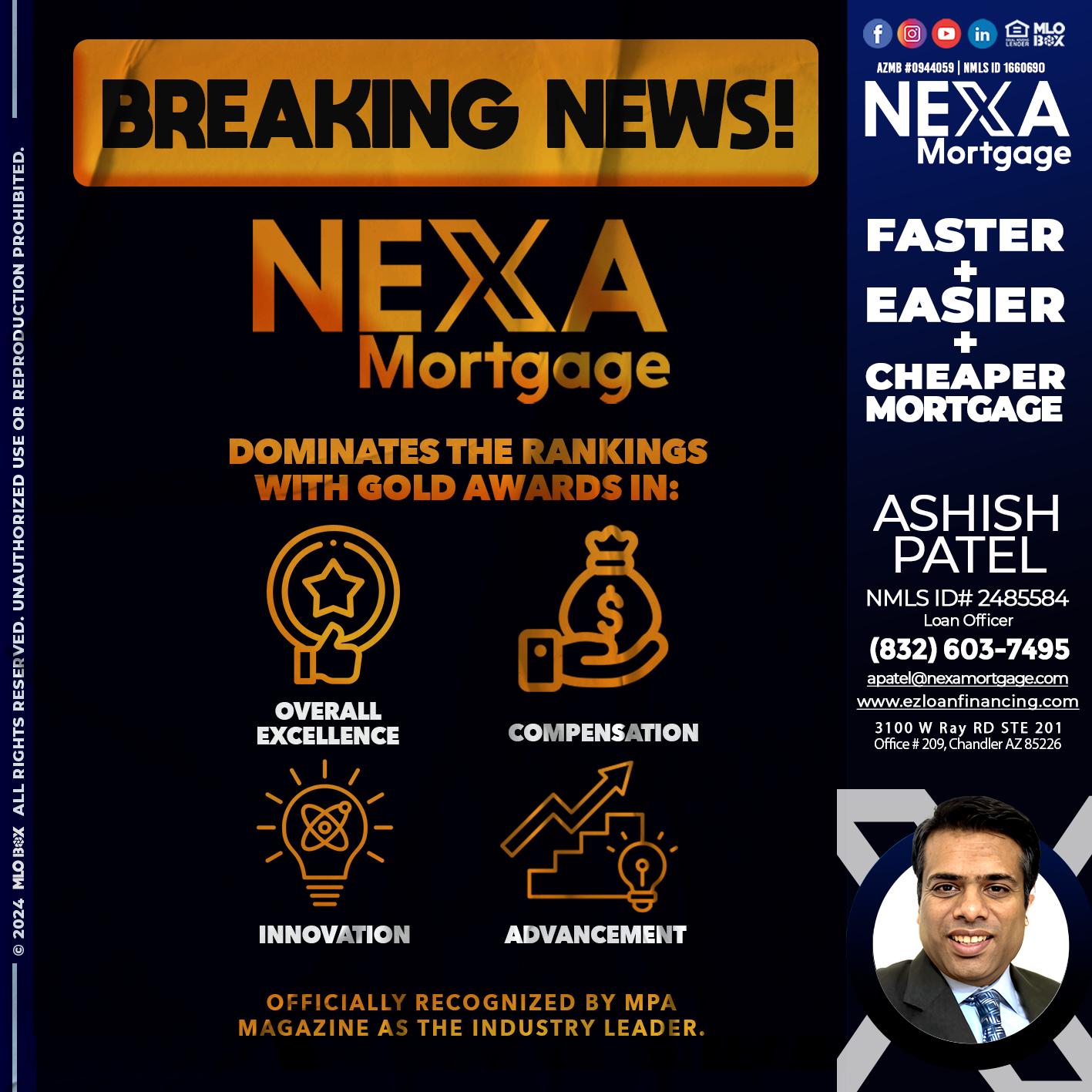 BREAKING NEWS - Ashish Patel -Loan Officer
