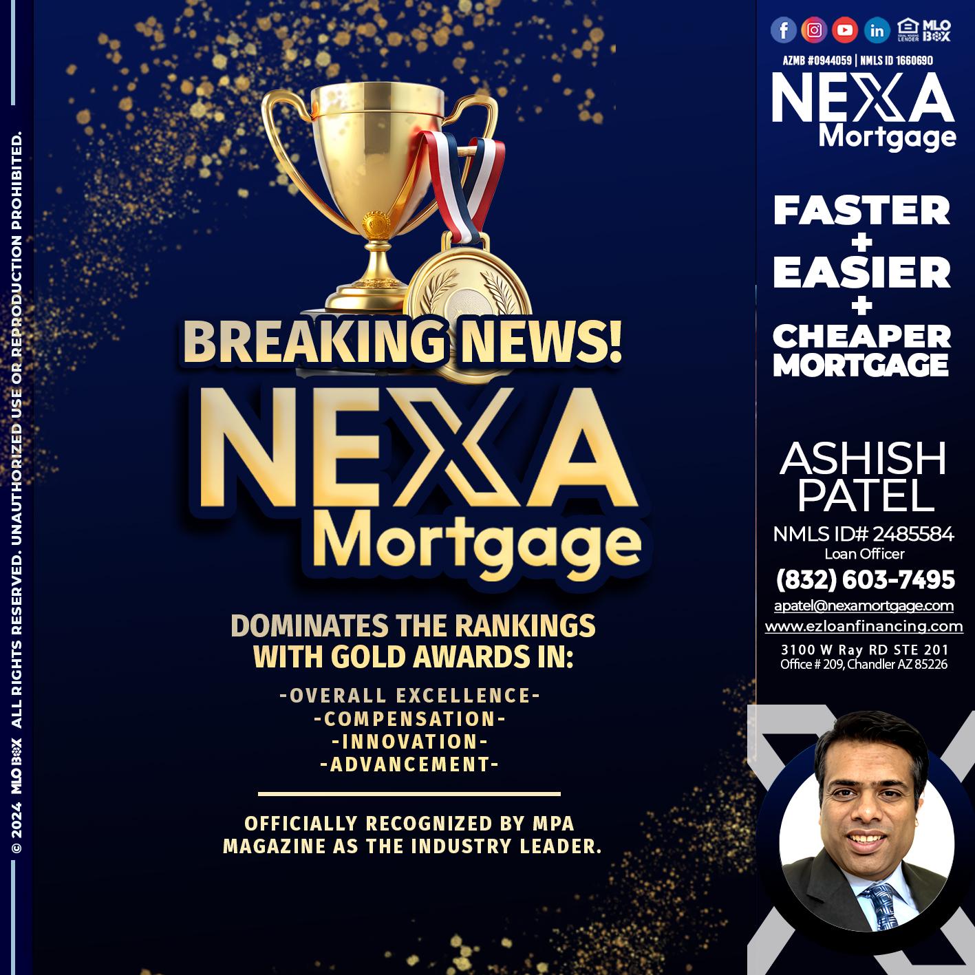 BREAKING NEWS - Ashish Patel -Loan Officer