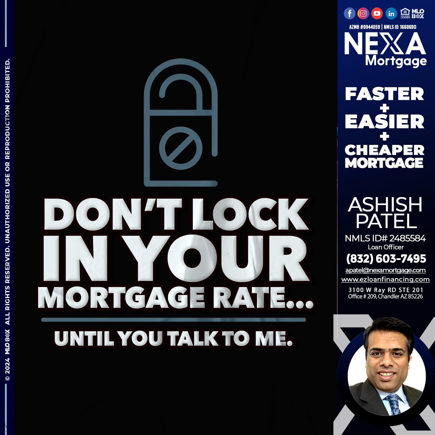 DONT LOCK - Ashish Patel -Loan Officer
