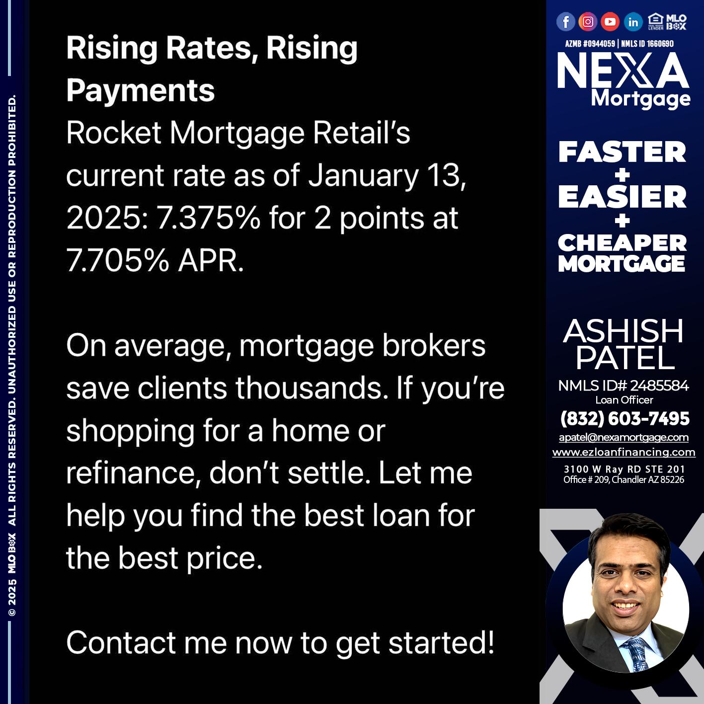 rising rates - Ashish Patel -Loan Officer