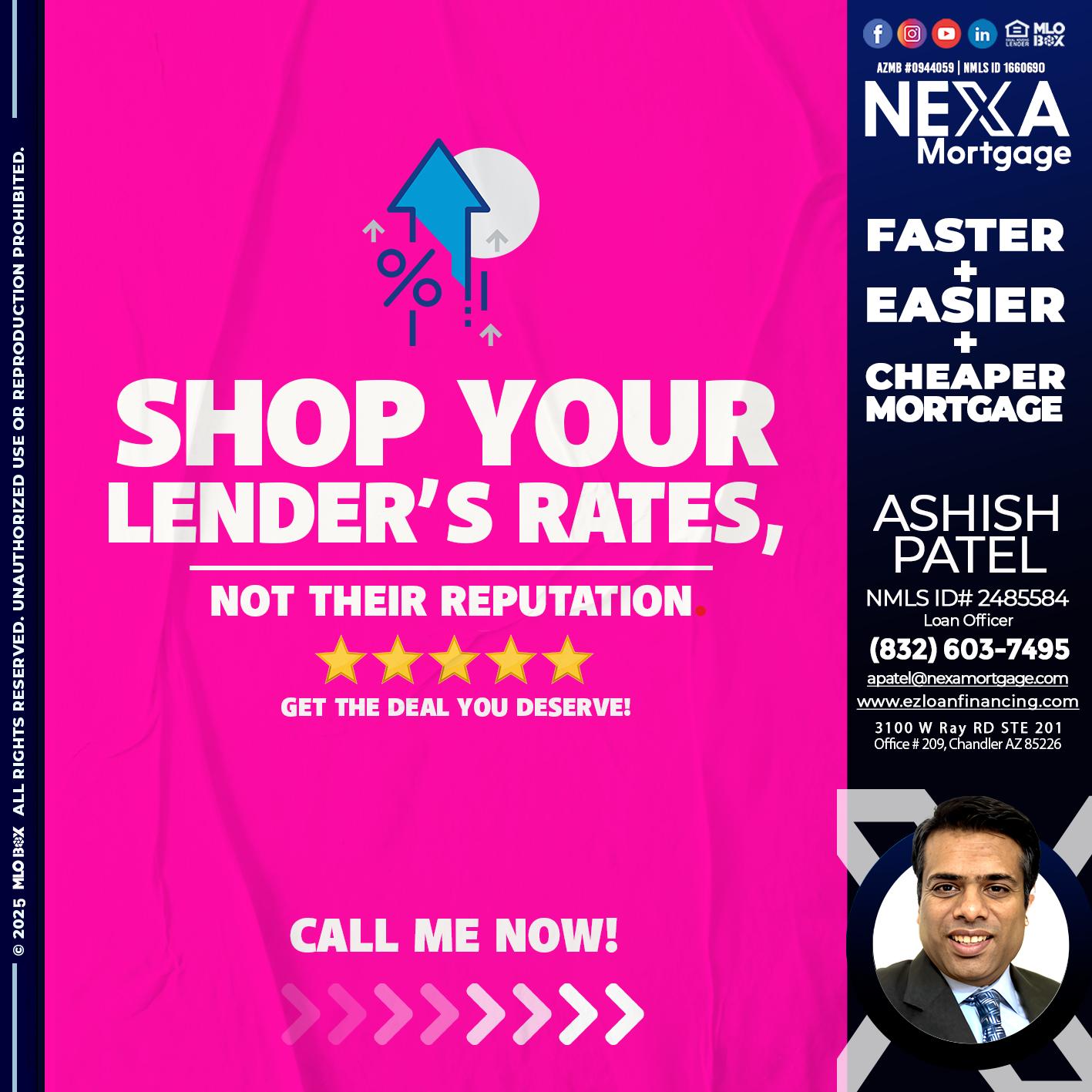 SHOP YOUR - Ashish Patel -Loan Officer