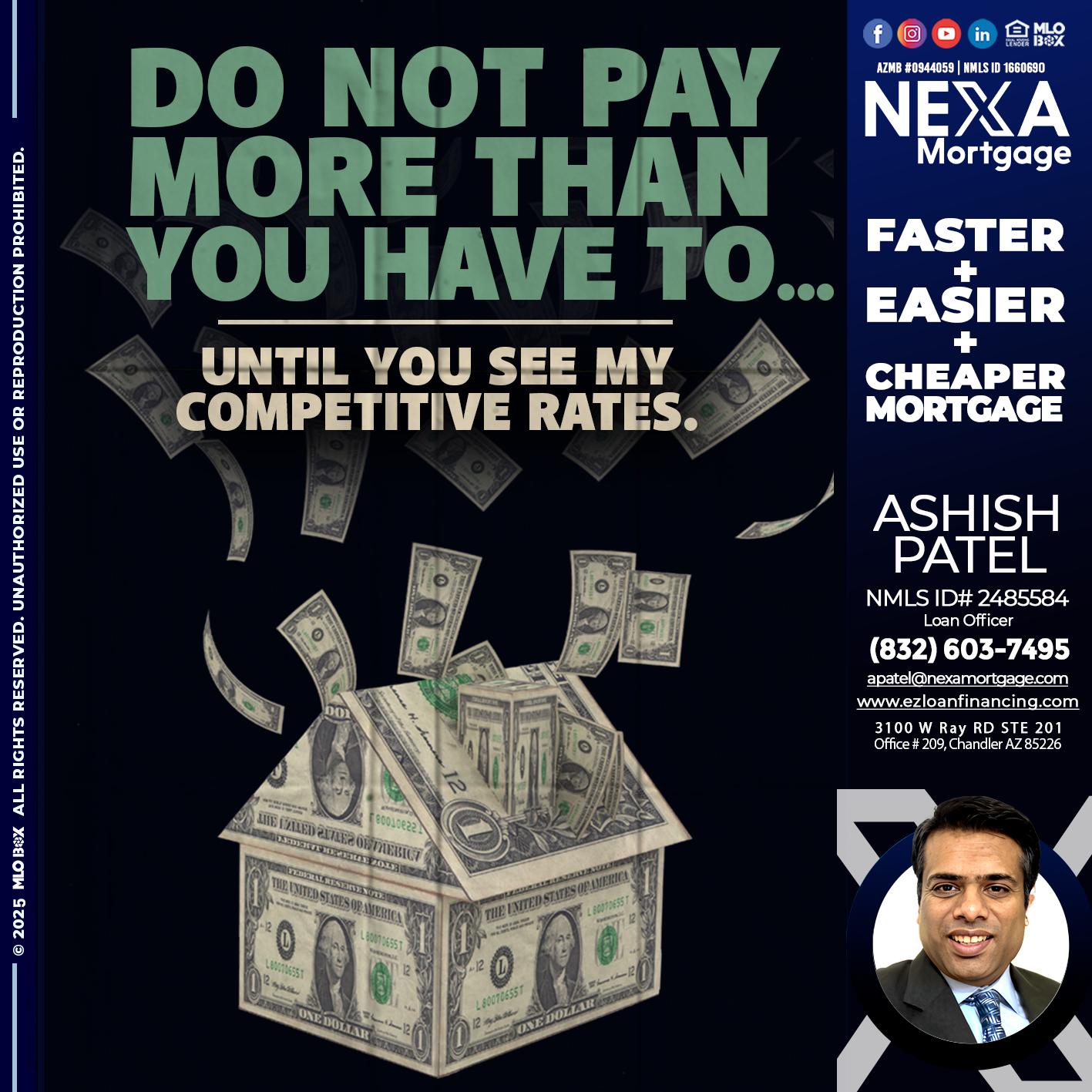 DO NOT PAY - Ashish Patel -Loan Officer