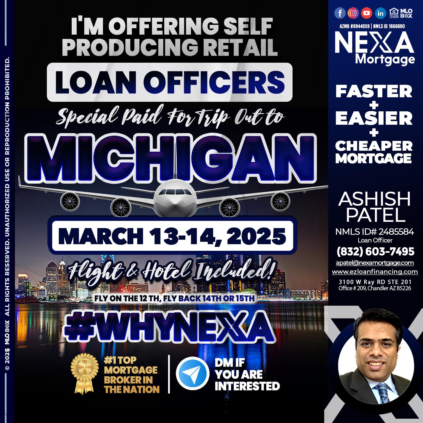 MICHIGAN TRIP - Ashish Patel -Loan Officer