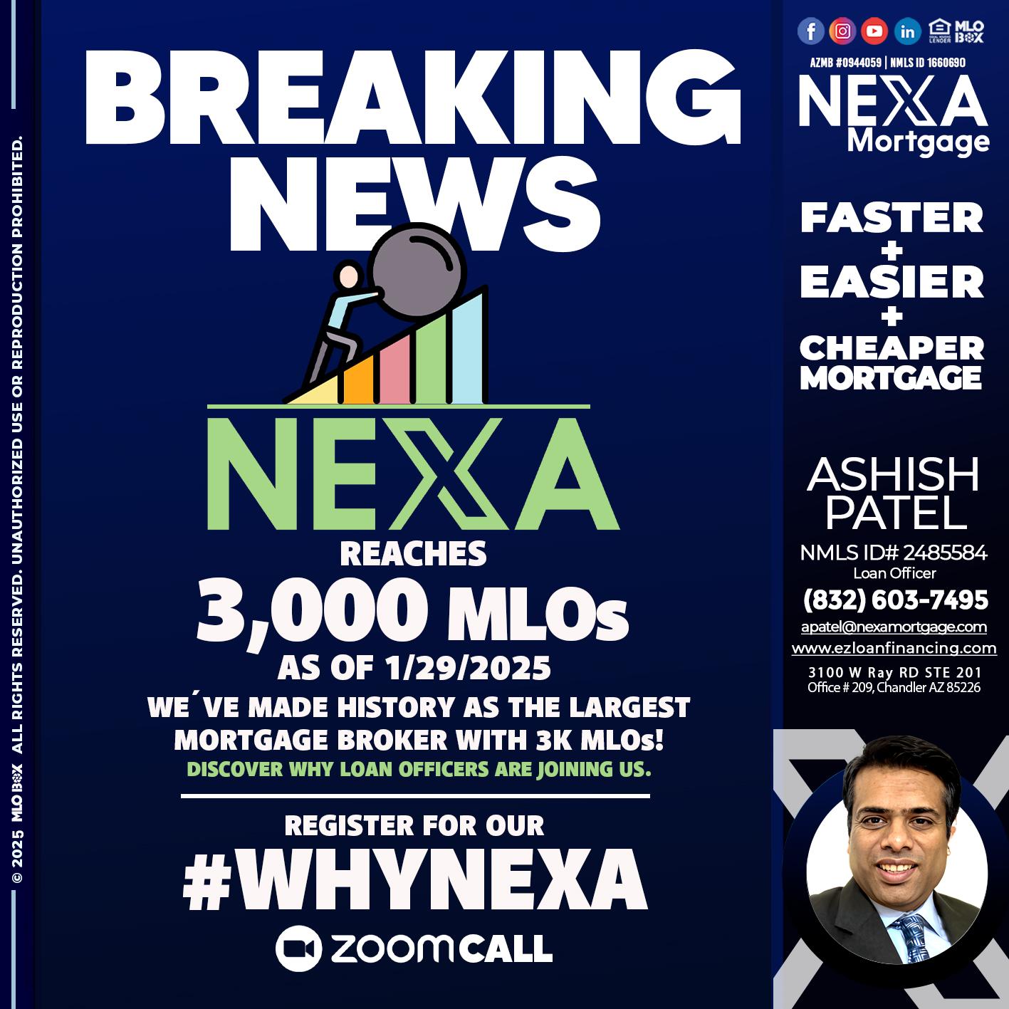 BREAKING NEWS - Ashish Patel -Loan Officer
