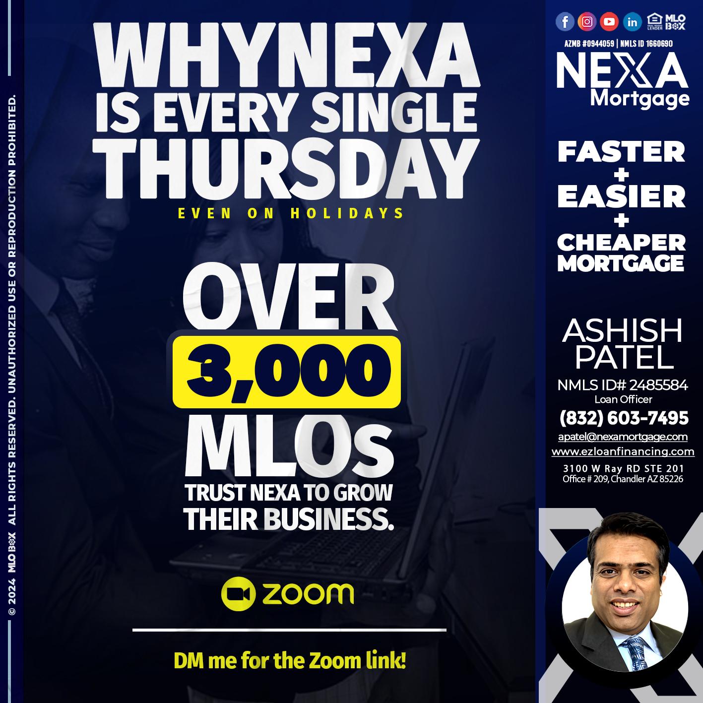 why NEXA - Ashish Patel -Loan Officer