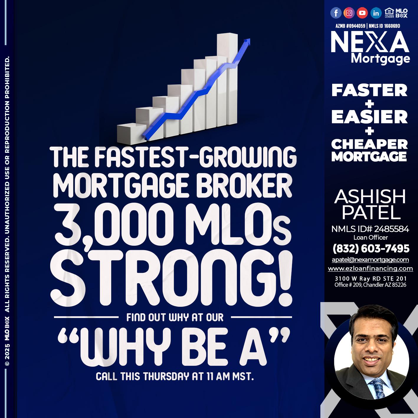 3K MLOs STRONG - Ashish Patel -Loan Officer