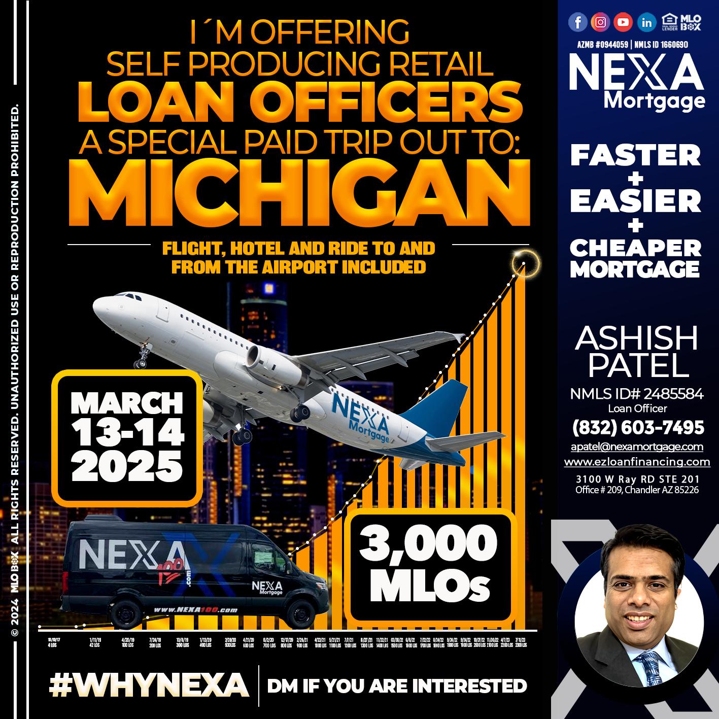 MICHIGAN TRIP - Ashish Patel -Loan Officer