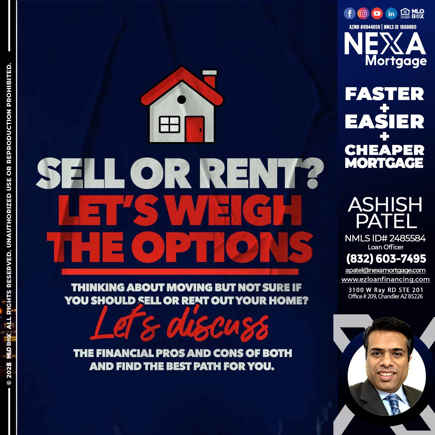 SELL OR RENT? - Ashish Patel -Loan Officer