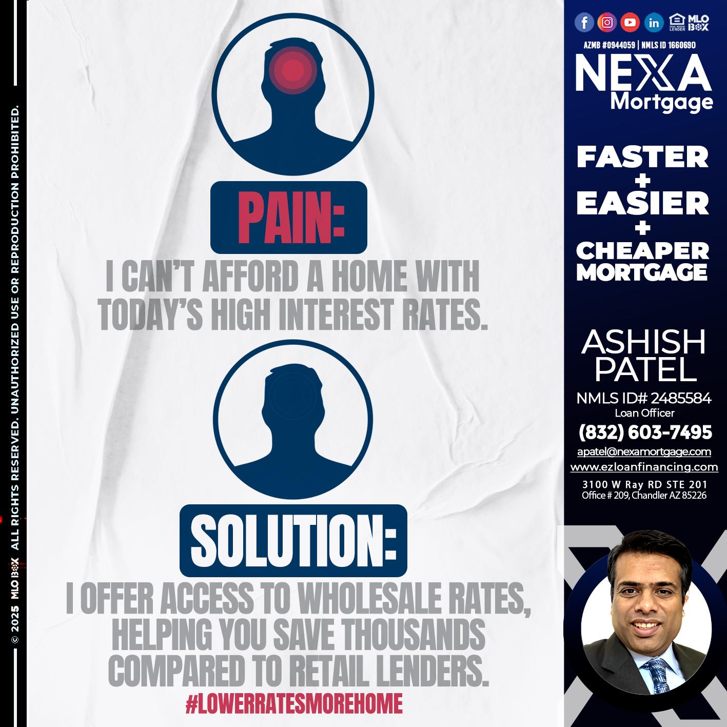 PAIN-SOLUTION - Ashish Patel -Loan Officer