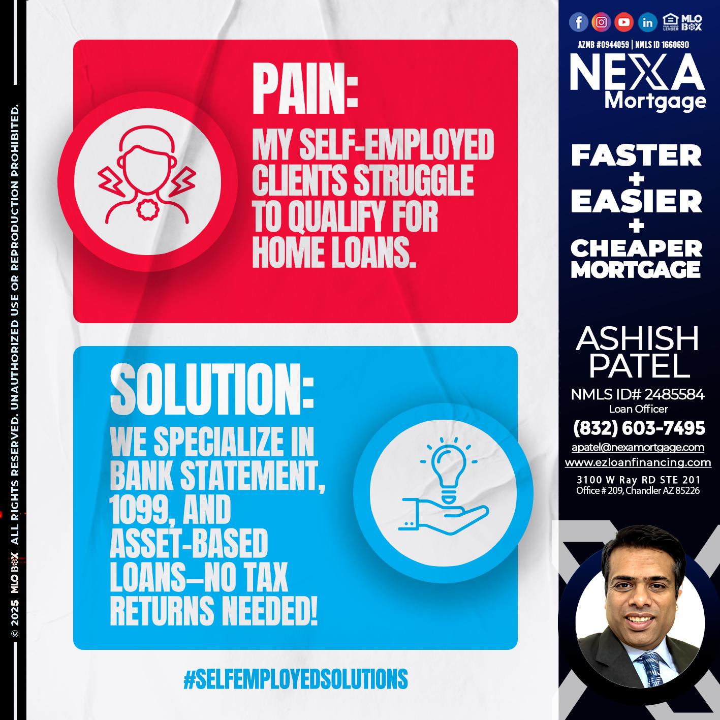 pain-solution - Ashish Patel -Loan Officer