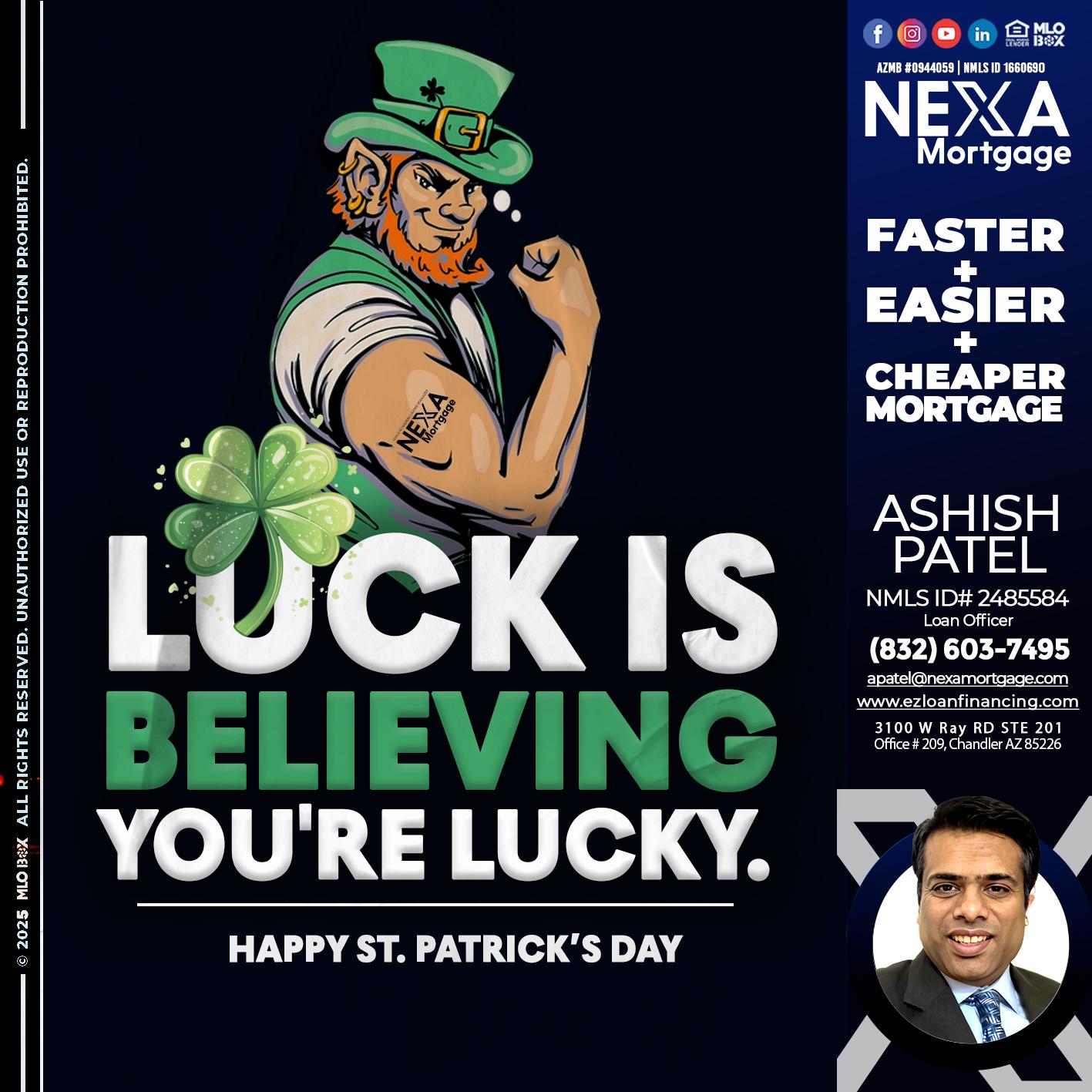 ST. PATRICKS DAY - Ashish Patel -Loan Officer