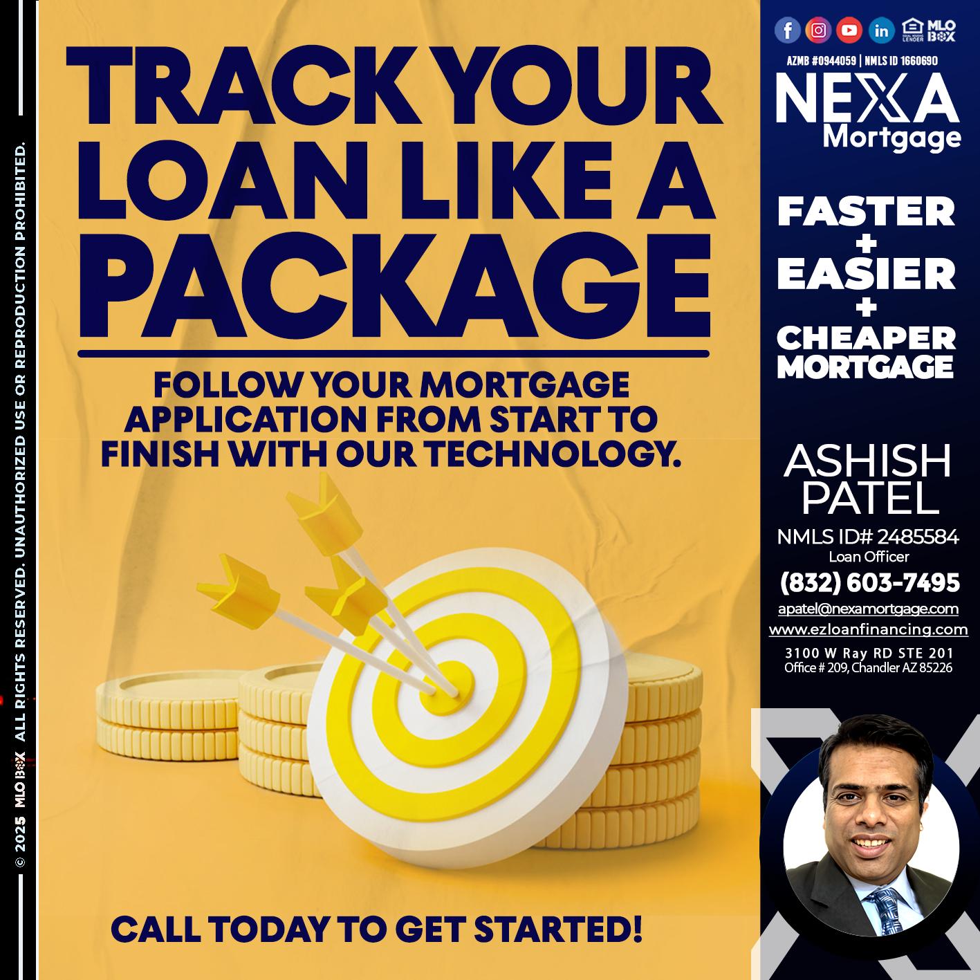 TRACK YOU LOAN - Ashish Patel -Loan Officer