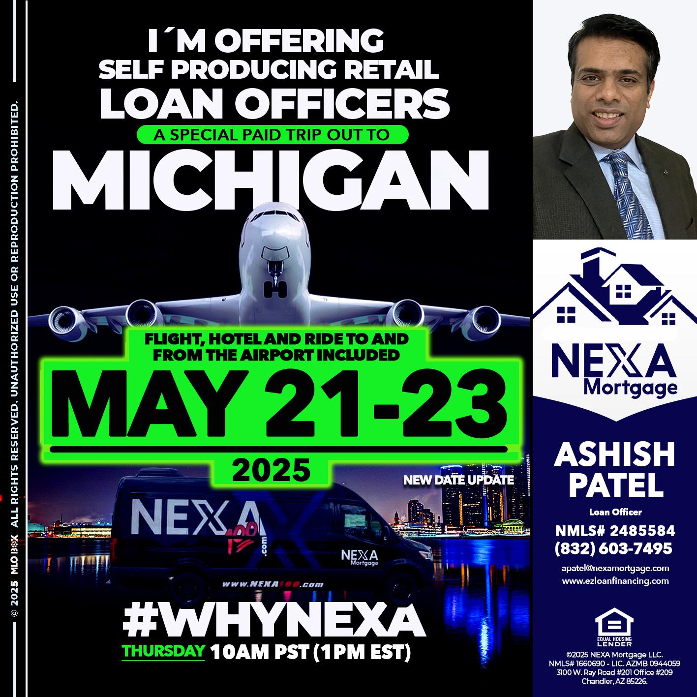 MICHIGAN TRIP - Ashish Patel -Loan Officer