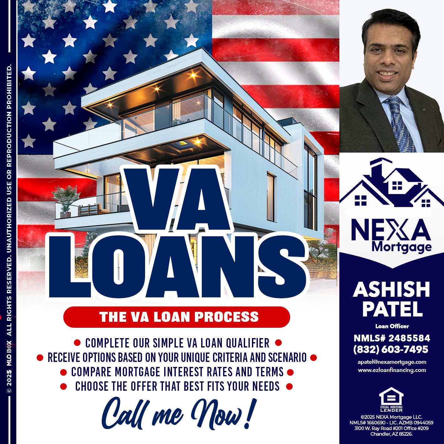VA LOANS - Ashish Patel -Loan Officer
