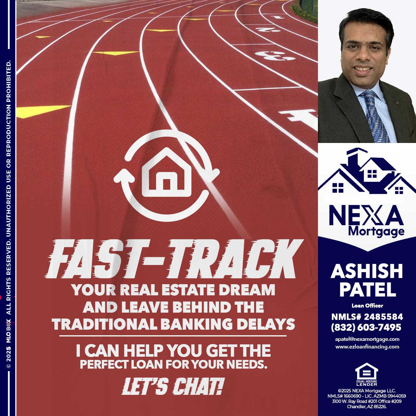 FAST TRACK - Ashish Patel -Loan Officer