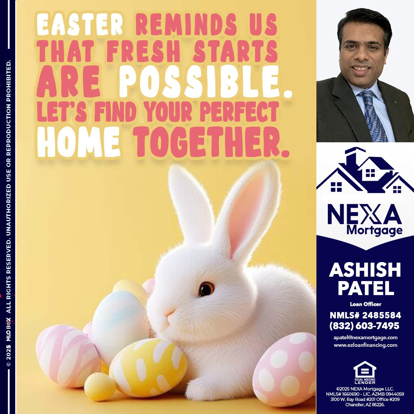 EASTER REMIND US - Ashish Patel -Loan Officer