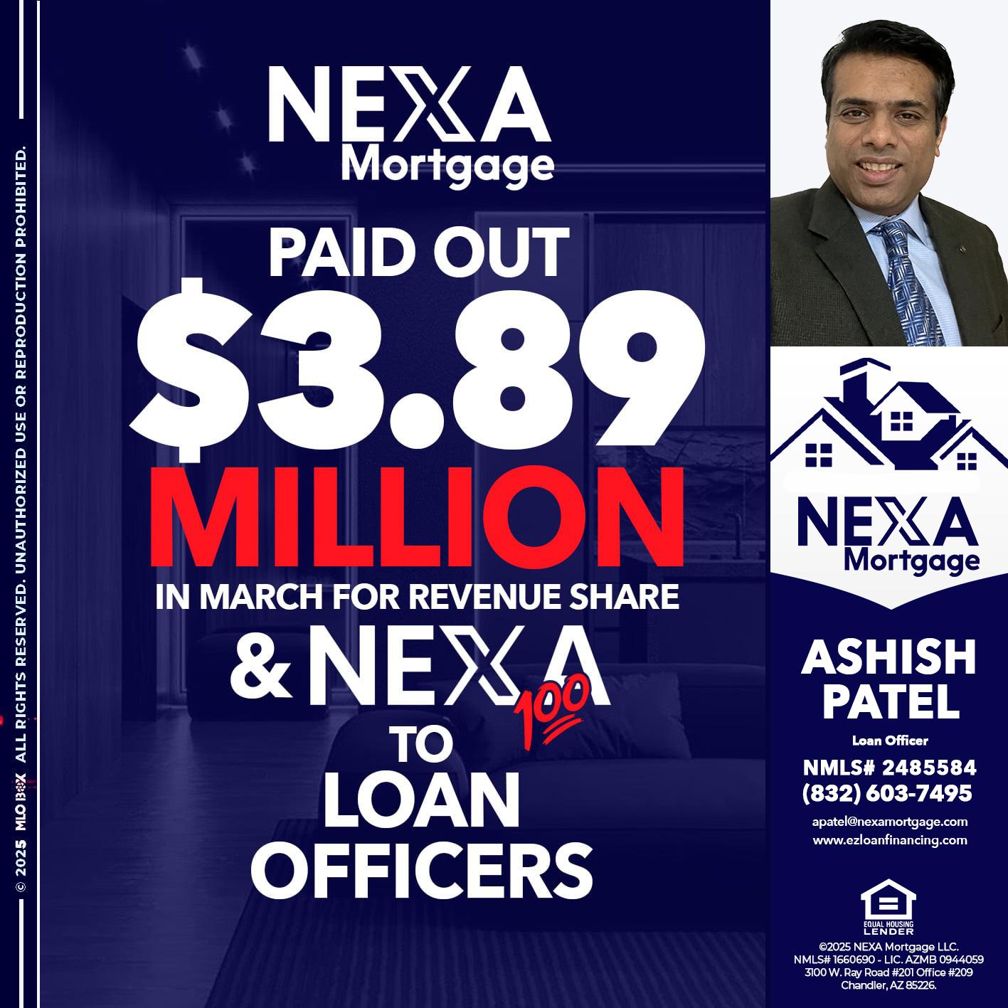 NEXA PAID OUT - Ashish Patel -Loan Officer