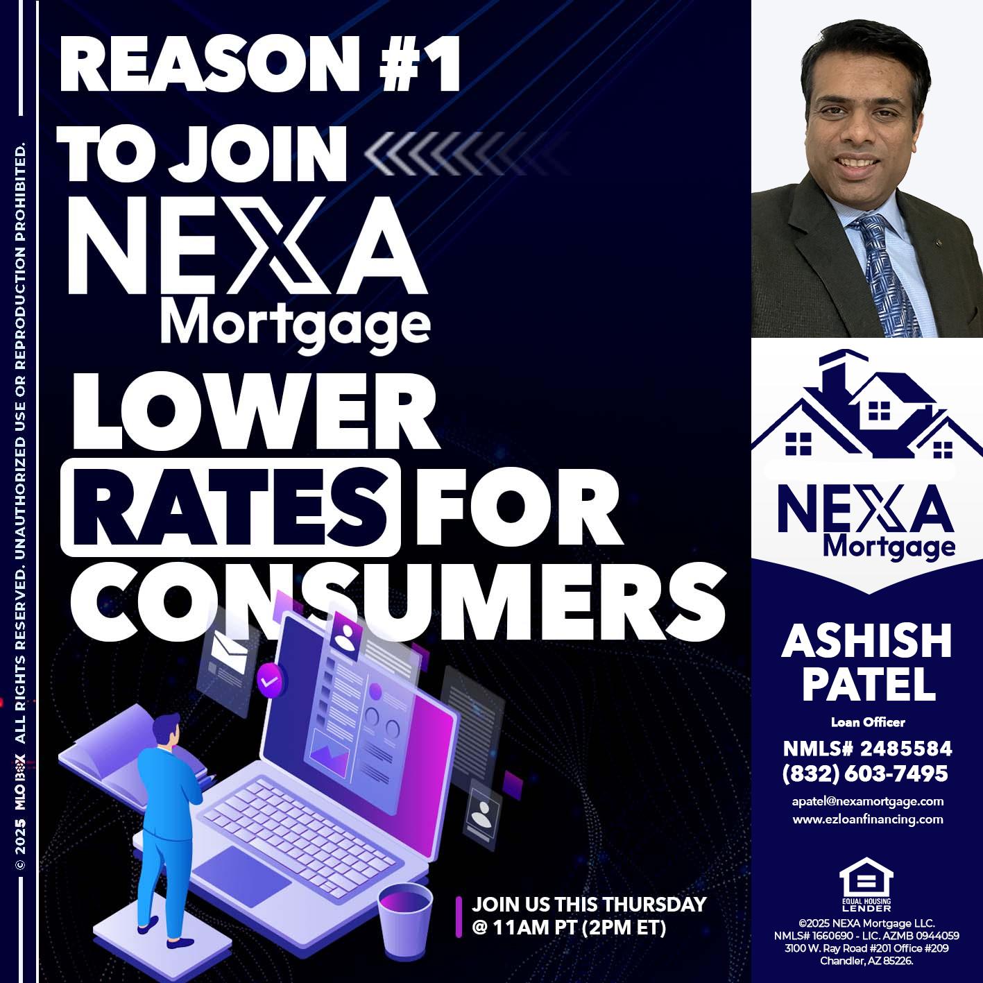 REASON 1 - Ashish Patel -Loan Officer