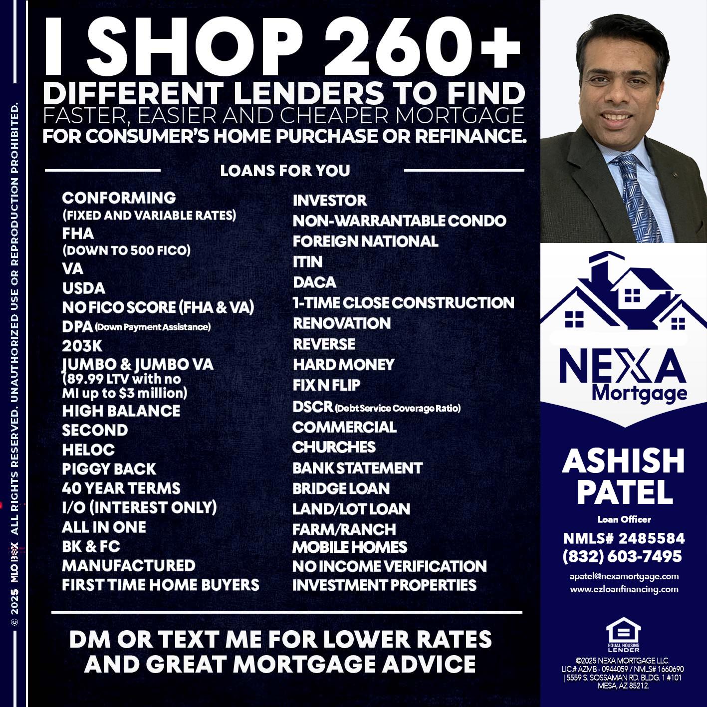 I SHOP +260 - Ashish Patel -Loan Officer