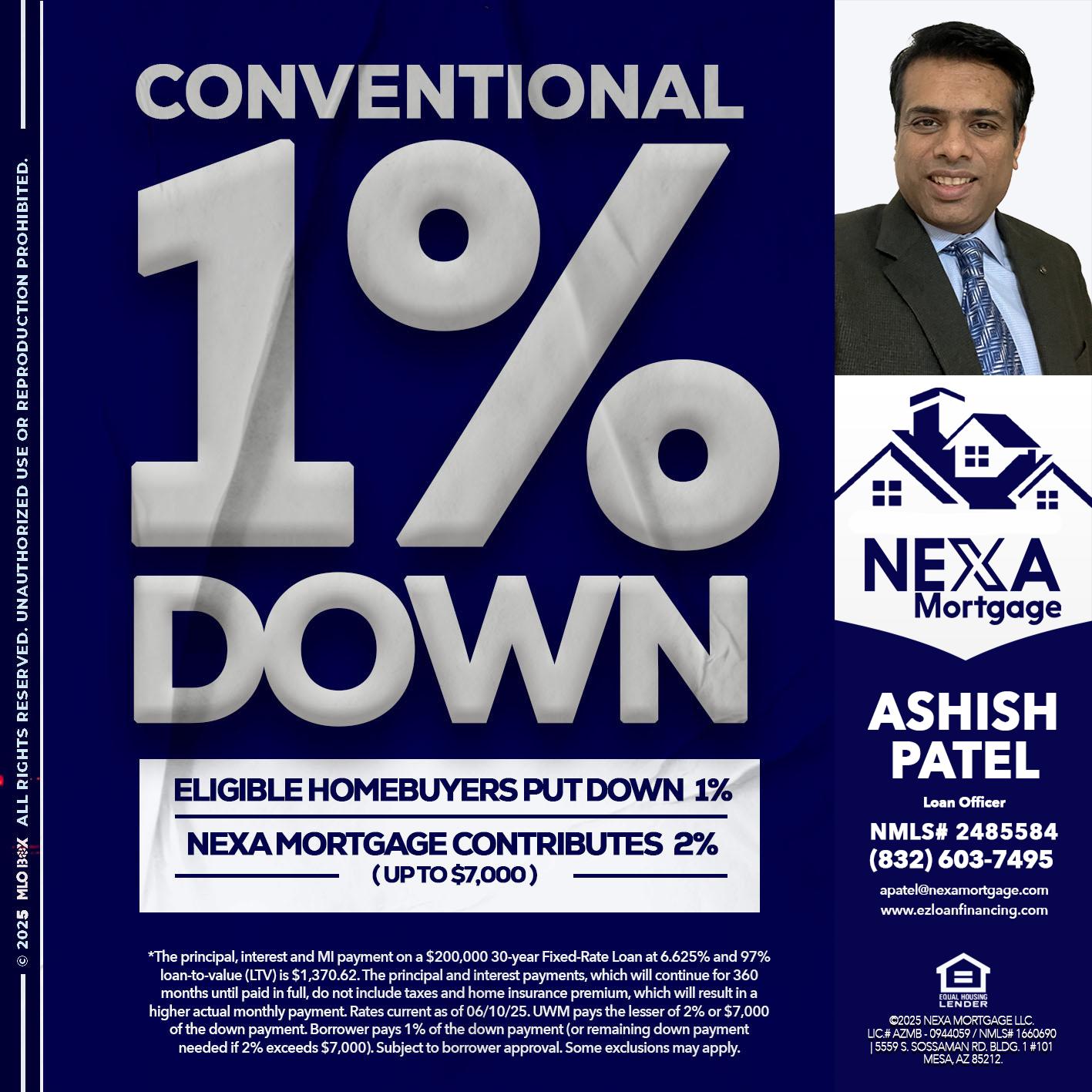 CONVENTIONAL - Ashish Patel -Loan Officer