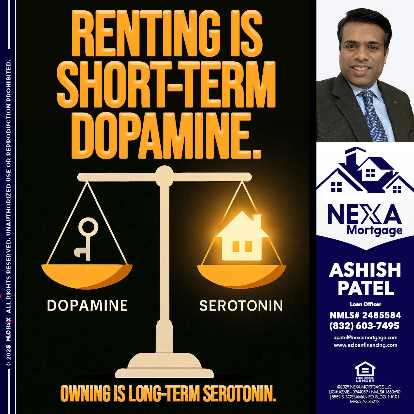 RENTING IS SHORT TERM - Ashish Patel -Loan Officer