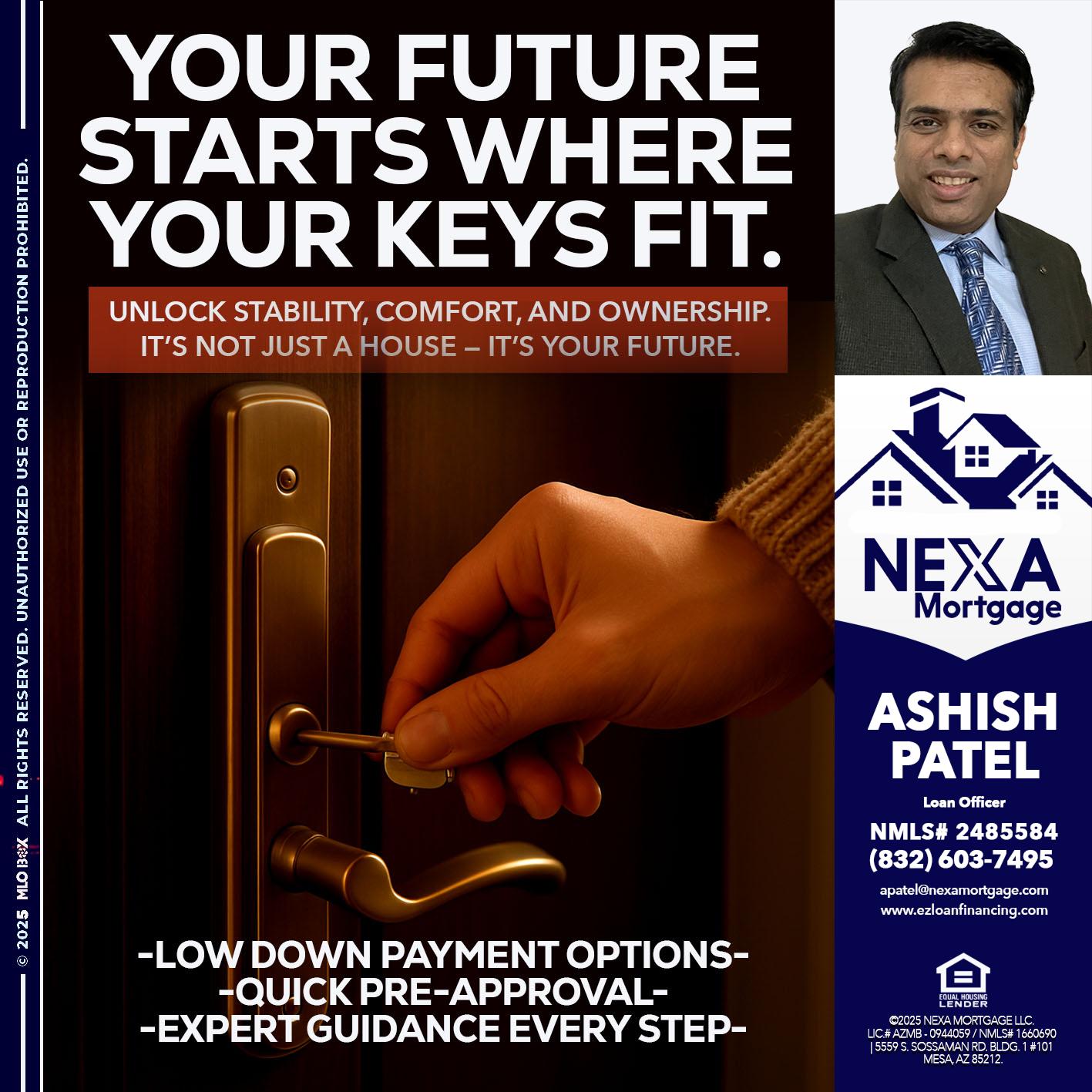 YOUR FUTURE - Ashish Patel -Loan Officer