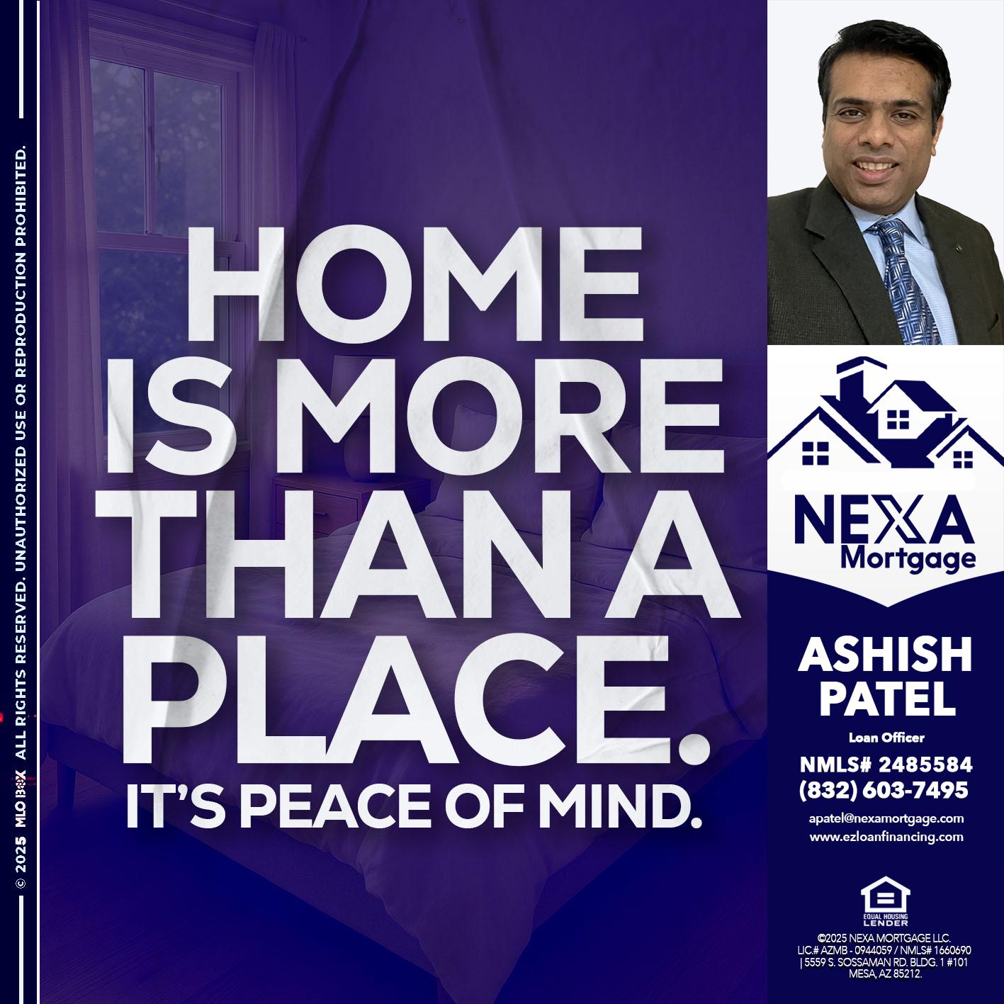 HOME IS MORE - Ashish Patel -Loan Officer