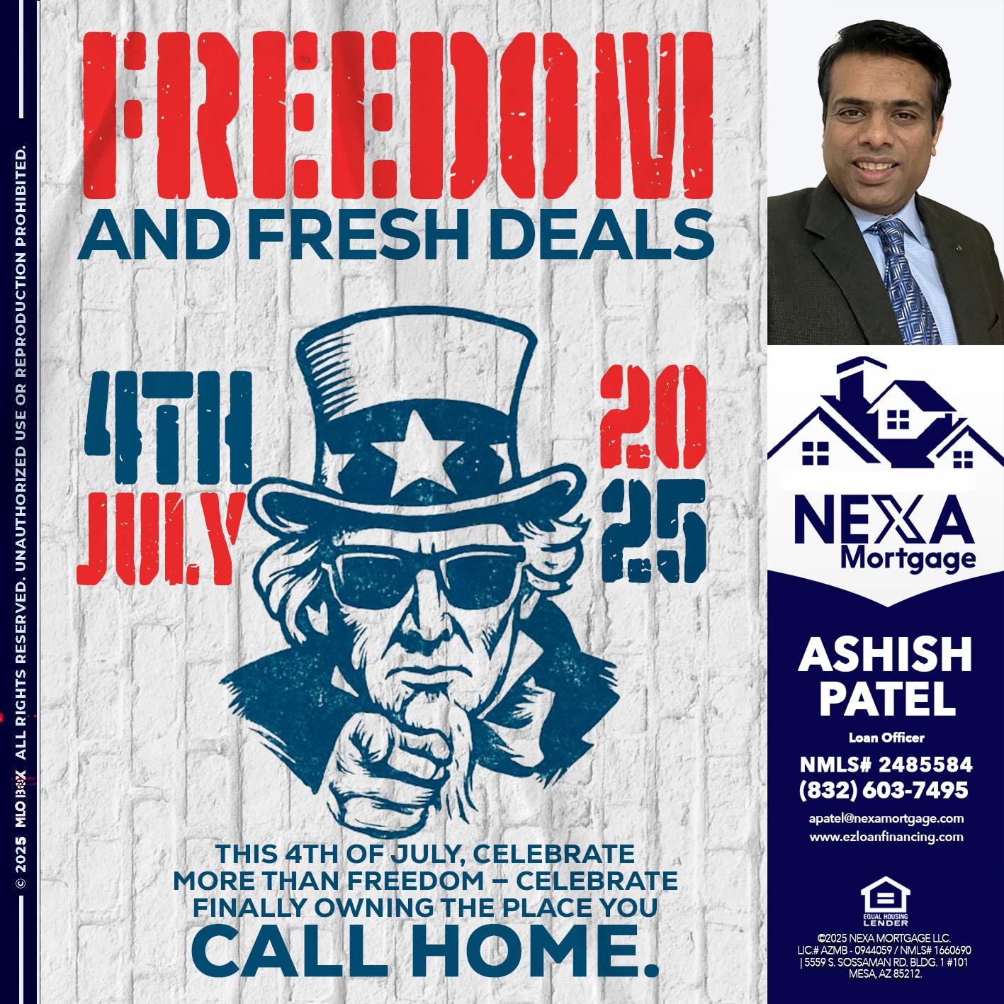 FREEDOM - Ashish Patel -Loan Officer