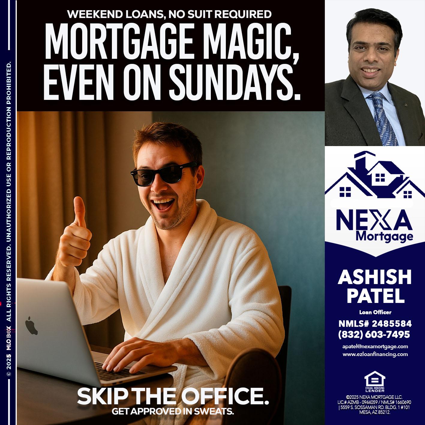 MORTGAGE MAGICS - Ashish Patel -Loan Officer