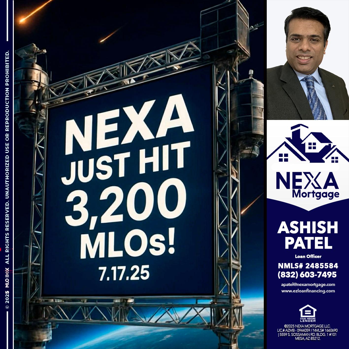 NEXA JUST HIT 3,200 - Ashish Patel -Loan Officer