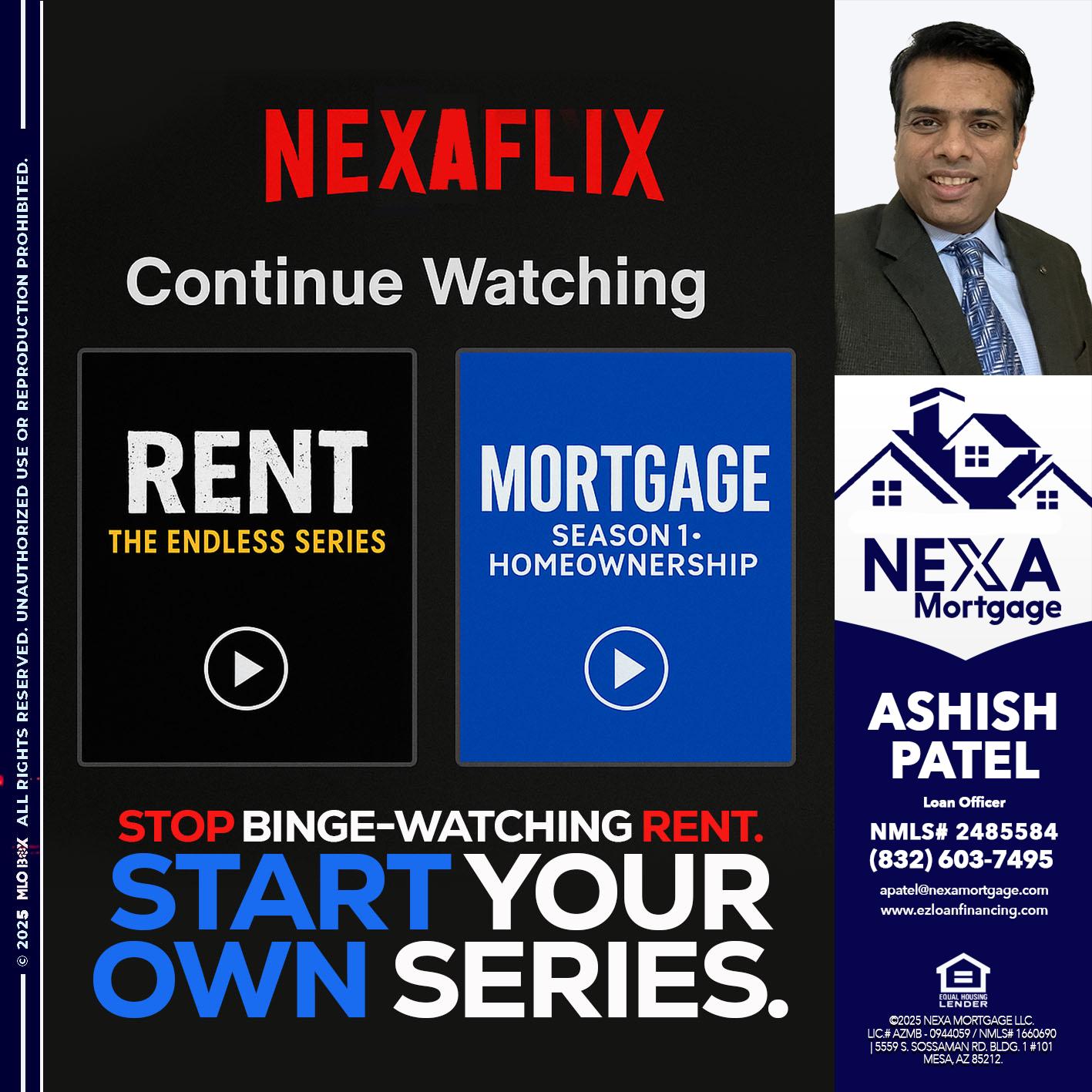 NEXAFLIX - Ashish Patel -Loan Officer