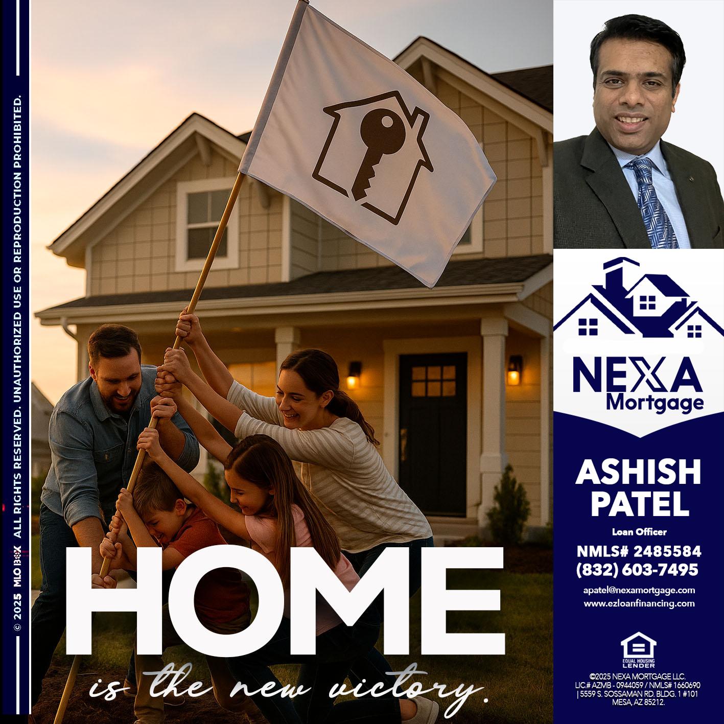 HOME IS - Ashish Patel -Loan Officer