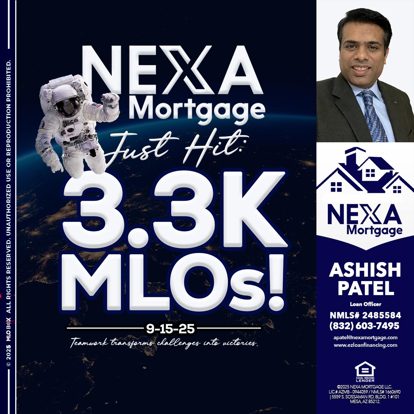 3.3K - Ashish Patel -Loan Officer