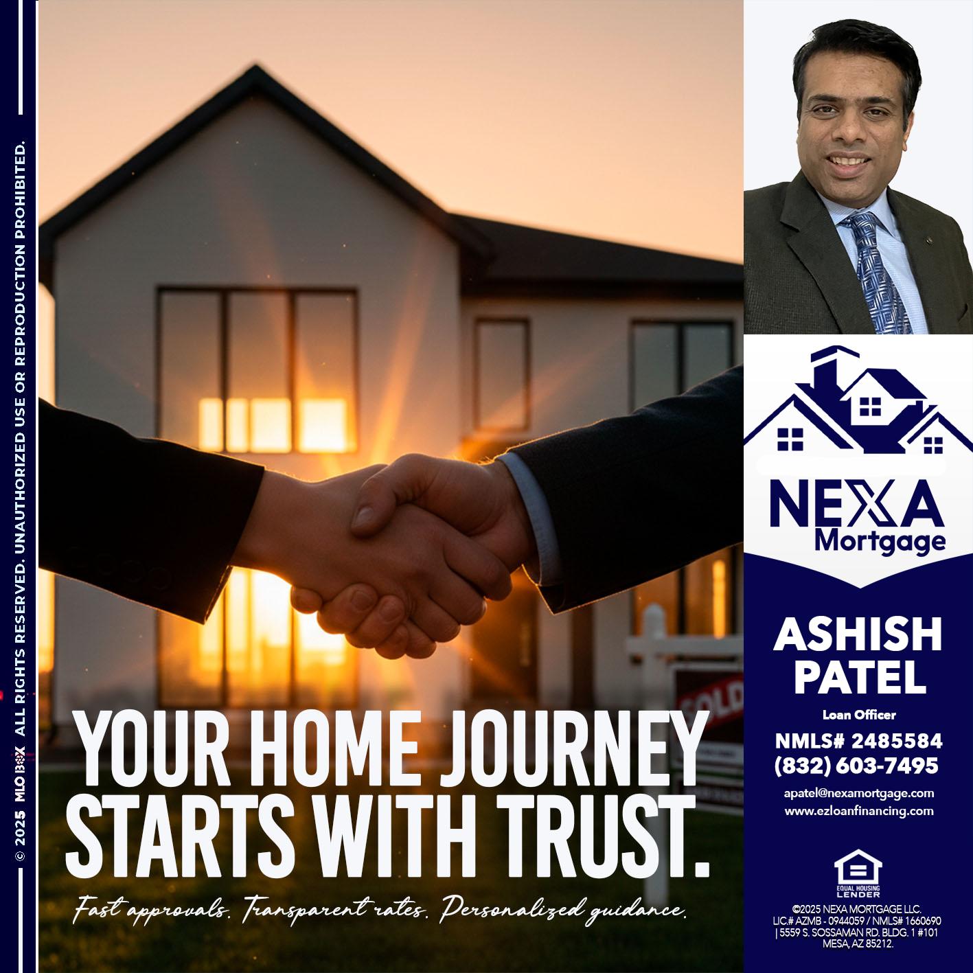 your home - Ashish Patel -Loan Officer