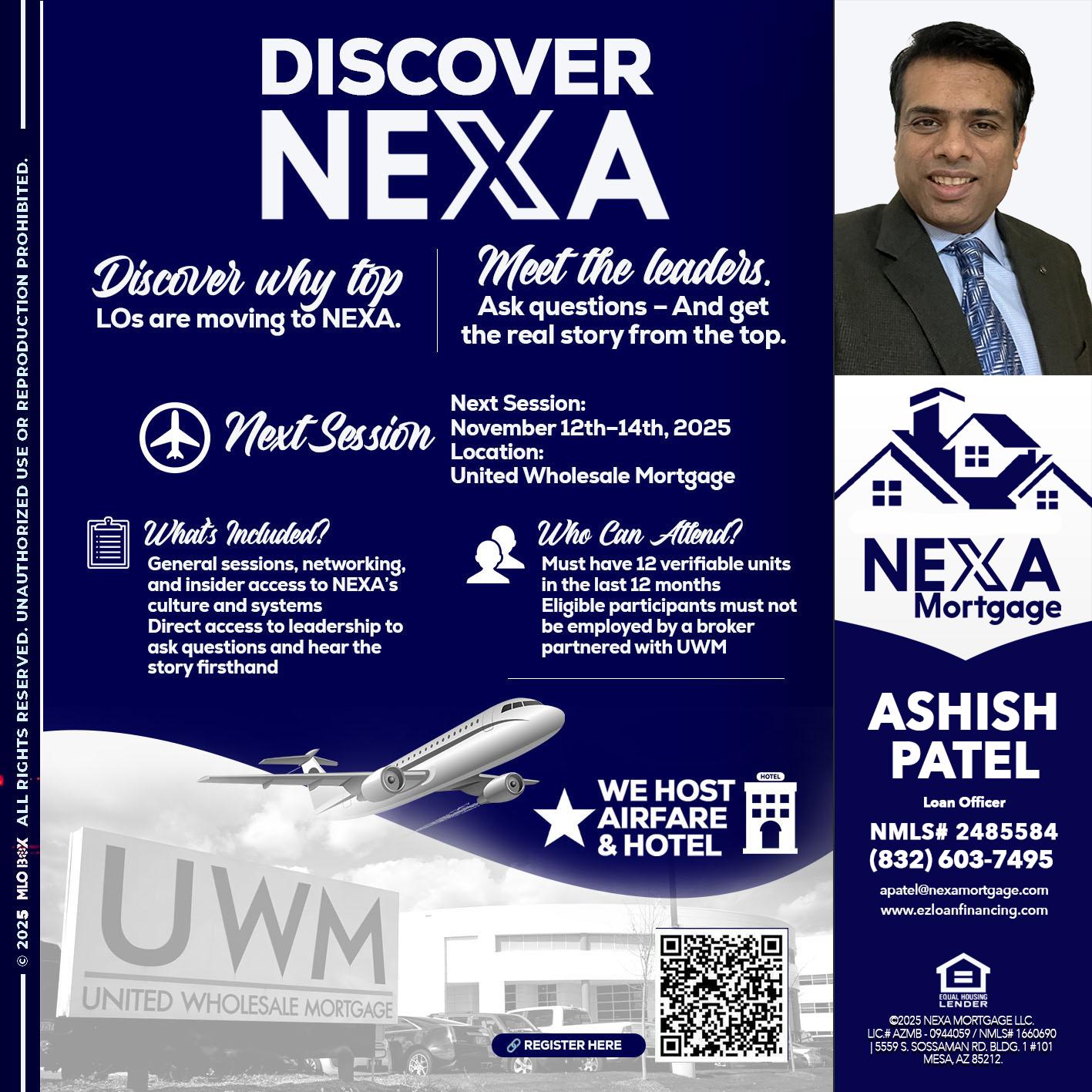 DISCOVER NEXA - Ashish Patel -Loan Officer