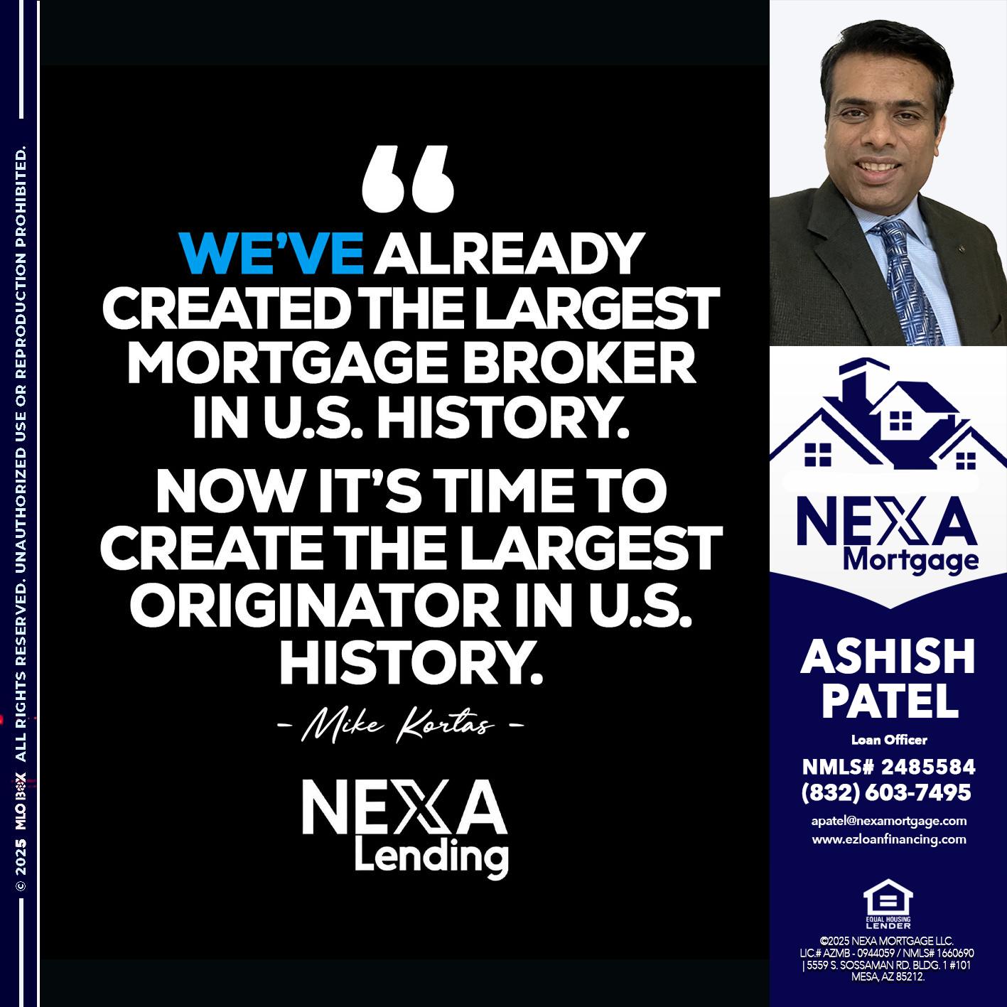 MIKE KORTAS - Ashish Patel -Loan Officer